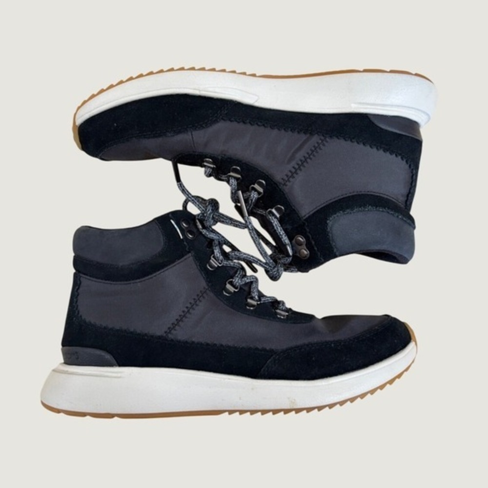 TOMS Mesa Waterproof Hiker Boots Black Grey Suede Nylon W9‎